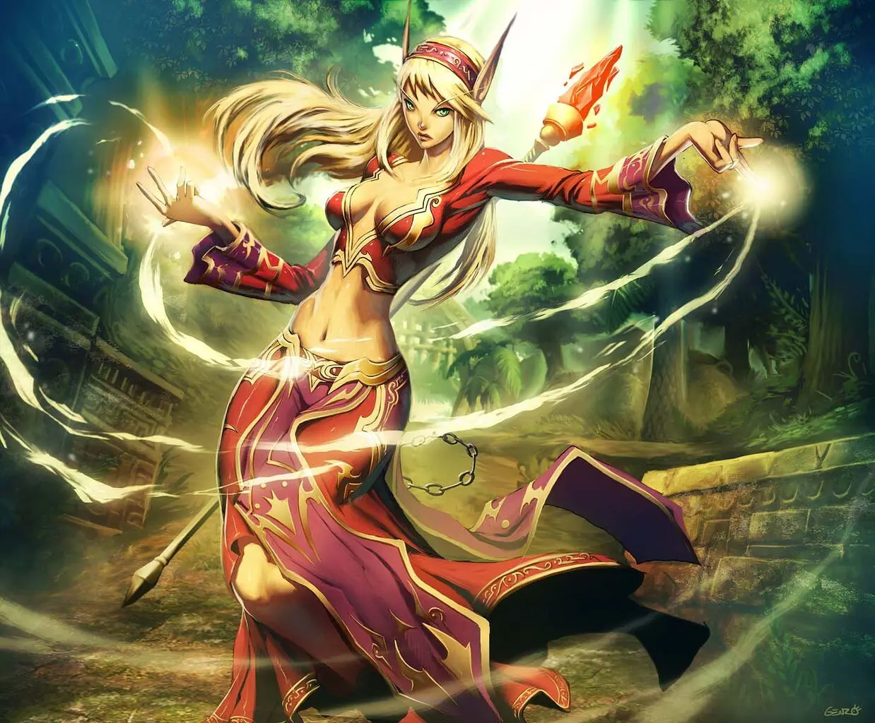 Erindae Firestrider, source: Gonzalo Ordoñez/WarCraft Wiki.