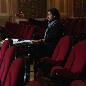 a theatre produces points from the house seats at the stage