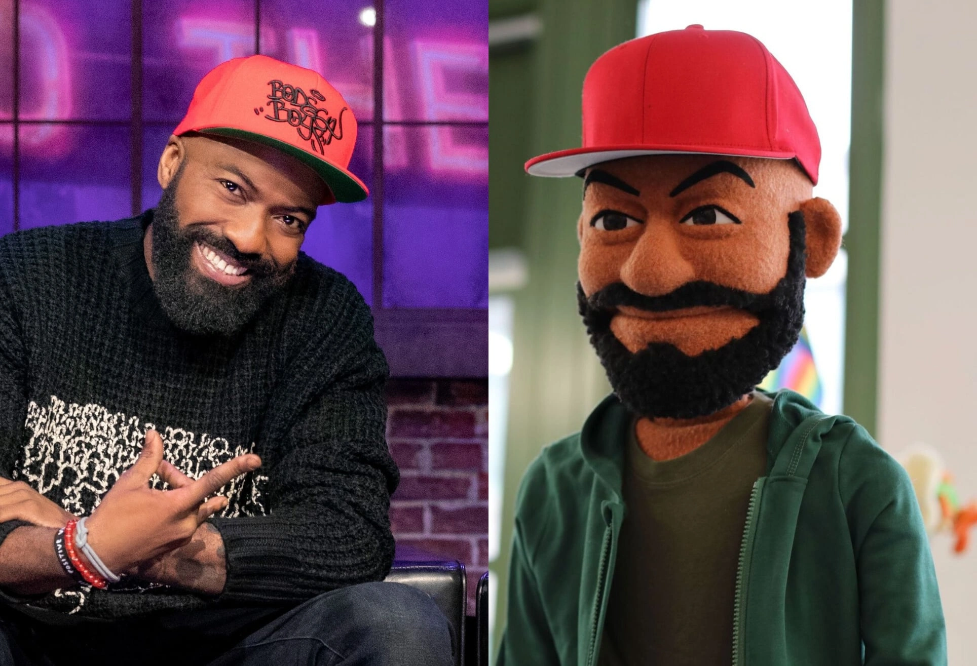 Look-alike puppet of Desus Nice, source: Furry Puppet Studio.