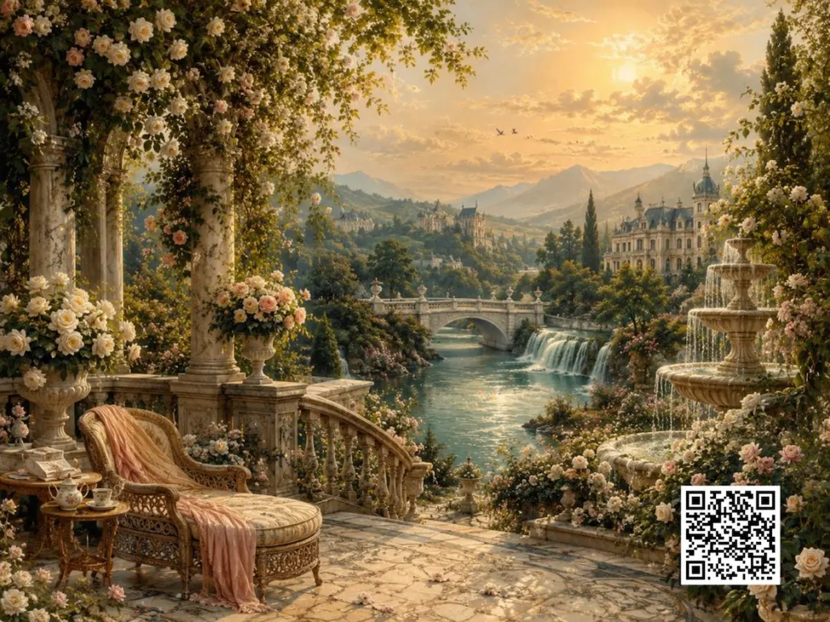 The Musical Painting “Dance of Roses in a Victorian Palace” Author Svitlana Kosiak